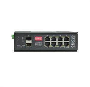Промышленный PoE коммутатор Gigabit Ethernet OSNOVO SW-80802/I(Port 90W,300W) Промышленный HiPoE коммутатор Gigabit Ethernet на 8GE PoE + 2 GE SFP пор