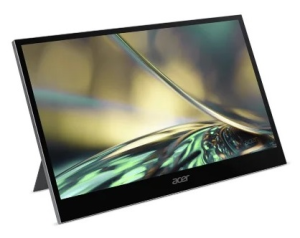 15,6'' ACER PM168QKTsmiuu OLED UltraThin Silver 10 point MultiTouch, 16:9, OLED, 3840x2160, 1ms, 400cd, 60Hz, 1xMiniHDMI + 2xType-C(20W), 1Wx2,