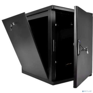 ЦМО Шкаф телекоммуникационный настенный разборный 12U (600 x 520) съемные стенки, дверь металл, цвет черный (ШРН-М-12.500.1-9005)