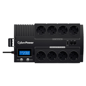 Источник бесперебойного питания (ИБП) CyberPower BR700E, Line-Interactive, 700VA/420W, 8 (4+4) Schuko розеток, USB. / CBR-BR700EA / UPS CyberPower B