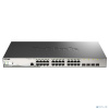 D-Link DGS-1210-28MP/ME/B2A PROJ Управляемый L2 коммутатор с 24 портами 10/100/1000Base-T и 4 портами 1000Base-X SFP (24 порта PoE 802.3af/at, PoE-бюд