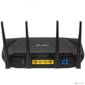 Роутер беспроводной ASUS RT-AX58U v2 4 LAN, 1000 Мбит/с, 4 (802.11n), 5 (802.11ac), 6 (802.11ax), 1 x USB 3.1, 3G, 4G/LTE, IPv6
