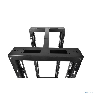 ЦМО Стойка телекоммуникационная универсальная 24U двухрамная,цвет черный (СТК-24.2-9005) (в одной коробке)