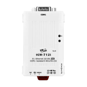 1-портовый преобразователь Modbus TCP в Modbus RTU/ASCII с возможностью питания по PoE, с изоляцией последовательного порта