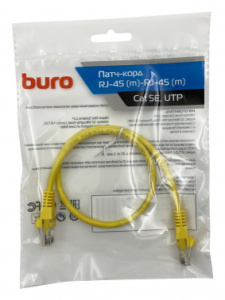 Патч-корд Buro UTP 4 пары cat.5E CCA molded 0.5м желтый RJ-45 (m)-RJ-45 (m) (UTP-5E-0,5M-Y) Патч-корд Buro UTP 4 пары cat.5E CCA molded 0.5м желтый RJ-45 (m)-RJ-45 (m) (UTP-5E-0,5M-Y)