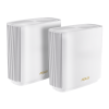 роутер ASUS XT9 (W-2-PK) // AX7800 // 2 pack // 574 + 4804Mbps, 2,4 + 5 gGz, white