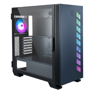 Корпус MSI MAG VAMPIRIC 300R PACIFIC BLUE Black Mid-Tower (ATX/mATX/Mini-ITX, без БП, Steel, Plastic, Tempered Glass, HD