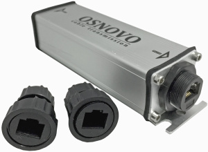 РоЕ удлинитель/ OSNOVO Уличный PoE удлинитель 10/100/1000M Gigabit Ethernet до 500м (до 22W)