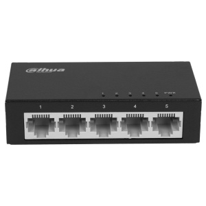 Коммутатор Dahua 5-port 10/100M RJ45 Non-PoE Switch, Metal case