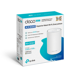 Маршрутизатор TP-Link Маршрутизатор/ 4G+ AX3000 Whole Home Mesh Wi-Fi 6 Router, Build-In 300Mbps 4G+ LTE Advanced Modem Маршрутизатор TP-Link Маршрутизатор/ 4G+ AX3000 Whole Home Mesh Wi-Fi 6 Router, Build-In 300Mbps 4G+ LTE Advanced Modem