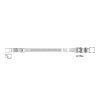 Кабель Amphenol RML42-1483 Cable OcuLink SFF8611 4i -TO- SFF8643 , 85 Ohm, PCIe Gen4, L:57cm