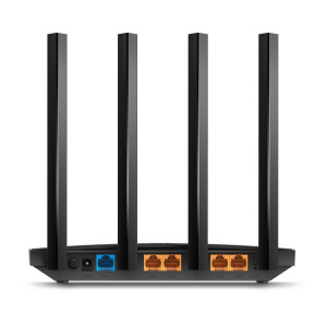 Маршрутизатор TP-LINK Archer C6 AC1300 Двухдиапазонный Wi-Fi гигабитный роутер, до 867 Мбит/с на 5 ГГц + до 300 Мбит/с на 2,4 ГГц,802.11ac/a/b/g/n {1