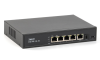 Коммутатор (4084) SKAT PoE-4E-1G-1S коммутатор PoE Plus, мощность 80Вт, порты: 4-Ethernet, 1-Uplink, 1-SFP