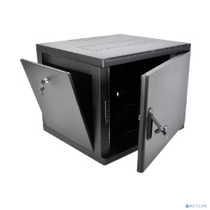 ЦМО Шкаф телекоммуникационный настенный разборный 9U (600 x 650) съемные стенки, дверь металл, цвет черный (ШРН-М-9.650.1-9005)