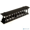 Кабельный органайзер Hyperline CMF-2U-FPL106-MCOV-RAL9005 пальцы 2U шир.:19" глуб.:106мм