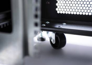 Шкаф серверный ЦМО (ШТК-СП-42.8.10-48АА-9005) напольный 42U 800x930мм пер.дв.перфор. задн.дв.перфор.2-хст. 2 бок.пан. 1350кг черный 690мм 180град. 195