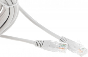 Патч-корд Lanmaster TWT-45-45-5.0-GY UTP RJ-45 вил.-вилка RJ-45 кат.5E 5м серый ПВХ (уп.:1шт)
