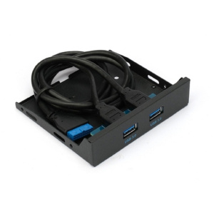 Планка USB 3.0 на переднюю панель 3.5" Gembird, 2 порта USB (FP3.5-USB3-2A)