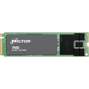 Твердотельный накопитель Micron 7450 PRO 960GB NVMe M.2 (22x80mm) PCIe 4.0 x4, R5000/W1400MB/s 3D TLC 1DWPD 520K/82K IOPS 1700TBW SSD Enterprise Solid
