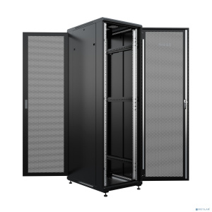 NTSS Шкаф напольный универсальный серверный NTSS R 42U 800х800мм, 4 профиля 19, двери перфорированная и перфорированная, боковые стенки съемные, регул