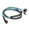 Кабель ACD-SFF8643-SATASB-08M-MR, INT SFF8643-to-4*SATA+SB (HDmSAS -to- 4*SATA+SideBand internal cable), Metall Lockers, 75cm (6709080-75)