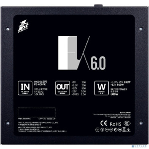 1STPLAYER Блок питания FK 600W / ATX 2.4, APFC, 120mm fan / PS-600FK