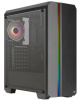 Корпус MIDITOWER ATX, Micro-ATX, Mini-ITX W/PSU 7х12cm ARGB Fan(1 предустановлен) черный с окном GENESIS-G-BK-v2 4711099473892 AEROCOOL