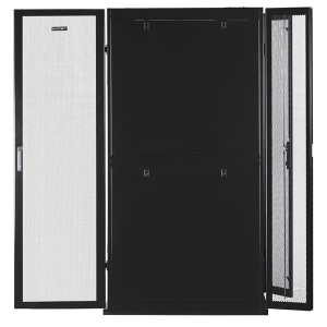 Серверный шкаф SMARTWATT Серверный шкаф Rack S-Series 42U 600x1070мм, двери с перфорацией, боковые панели 4шт и ролики в комплекте, черный (4512020620