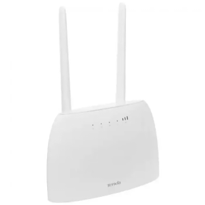Маршрутизатор Tenda 4G06 Wi-Fi Роутер N300, 2,4 ГГц до 300 Мбит/с, LTE/3G/4G до 150 Мбит/с, SIM-слот, 2 внешние 4G/3G антенны + 2 встроенные Wi-Fi ант