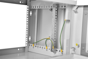 Шкаф ЦМОШкаф телекоммуникационный настенный сварной 6U (600 350) съёмные стенки, дверь стекло