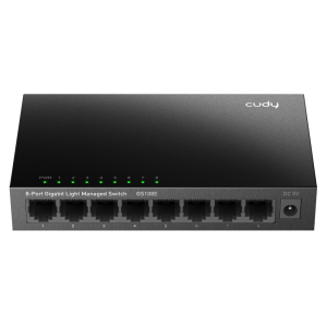 Коммутатор CUDY 8-Port Gigabit Light Managed Switch 8-Port Gigabit Light Managed Switch, 8 10/100/1000M RJ45 Ports, Desktop Metal Case, Power Saving,