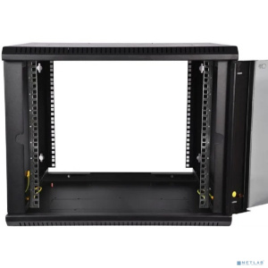 ЦМО Шкаф телекоммуникационный настенный разборный 18U (600 x 650) дверь стекло, цвет черный (ШРН-Э-18.650-9005) (1коробка)
