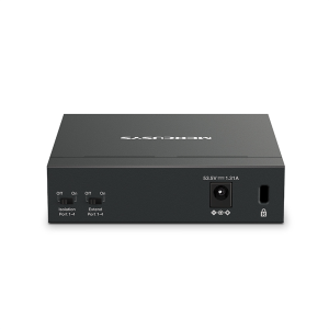 коммутатор Mercusys MS105GP, 5-Port Gigabit Desktop Switch with 4-Port PoE+