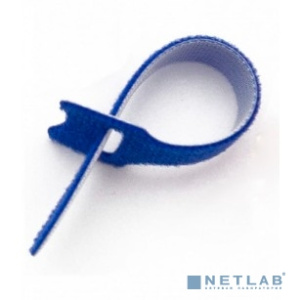Hyperline WASN-135-BL-10 Хомут для кабеля, липучка с мягкой застежкой, 135x15 мм, синий (10 шт.)