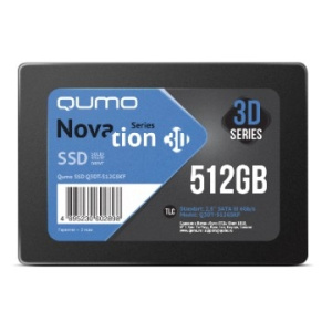 SSD QUMO 512GB Novation TLC 3D (Q3DT-512GSKF) {2,5" R/W 550/500 MB/s SM2258XT/SM2259XT OEM}