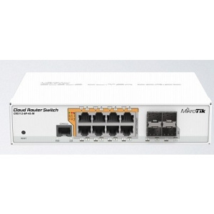 Коммутатор MIKROTIK CRS112-8P-4S-IN 8х10/100/1000 Ethernet, 4 x SFP ports