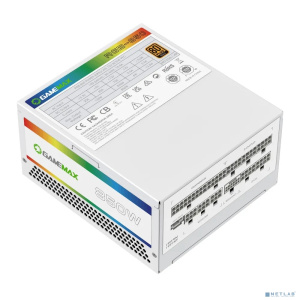 GameMax Блок питания ATX 850W RGB-850 PRO 5.0 White (ATX3.0, PCIe5.0)