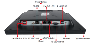 Панельный безвентиляторный компьютер AFL3-12A-BT-J1/PC/2G, дисплей 12.1", яркость дисплея - 350 кд/м2, 1024 x 768, XGA, процессор Intel Celeron J1900