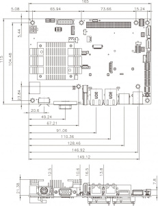 Одноплатный компьютер NANO-BT-i1-J19001, форм-фактор EPIC, процессор Intel Celeron J1900 (2.00Ггц), до 8Гб DDR3 - 1066/1333, VGA/HDMI/LVDS, 2x GbE LAN