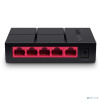 Mercusys MS105G Настольный коммутатор с 5 портами 10/100/1000 Мбит/с Mercusys MS105G Настольный коммутатор с 5 портами 10/100/1000 Мбит/с