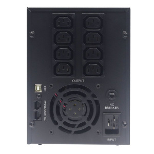 Источник бесперебойного питания ИБП Raskat HIL-3000VA (3000VA, 1800Вт, 8xIEC320, LCD, USB type-B, 2xRJ-45)