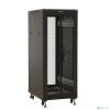 Шкаф коммутационный Hyperline TTBR-1866-DD-RAL9004 напольный, перфорированная двустворчатая передняя дверь, 18U, 600x988x600 мм
