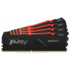 Kingston DRAM 128GB 3200MHz DDR4 CL16 DIMM (Kit of 4) FURY Beast RGB KF432C16BBAK4/128