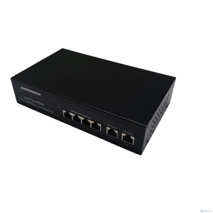 NEOMAX неуправляемый коммутатор NMS-106PoE-100-S, 6 портов 100 Mbps, 4xPoE, металл