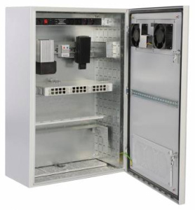 Шкаф коммутационный ЦМО (ШТВ-Н-6.6.3-4ААА) настенный 6U 600x330мм пер.дв.вентил. задн.дв.стал.лист несъемн.бок.пан. 57кг серый 220мм 27кг 400мм IP65 у