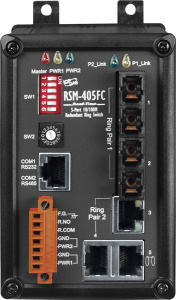 Коммутатор 3 x 10/100BaseTX, 2 x 100BaseFX, многомод, разъем SC, кольцевое резервирование, металлический корпус