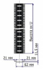 Направляющие Lanmaster TWT-CBB-TRMP-22U