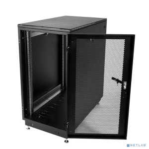 ЦМО Шкаф телекоммуникационный напольный 22U (600 х 1000) дверь перфорированная 2 шт., цвет черный (ШТК-М-22.6.10-44АА-9005)