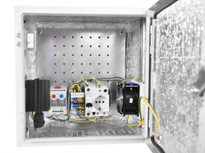 Шкаф монтажный ЦМО Эконом (ШТВ-НЭ-4.4.21-3ВВА-Т1) настенный 400x210мм пер.дв.стал.лист задн.дв.спл.стал.лист несъемн.бок.пан. серый 180мм 400мм IP54 у
