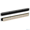 Hyperline PP3-19-24-8P8C-C5E-110D Патч-панель 19", 1U, 24 порта RJ-45, категория 5e, Dual IDC, ROHS, цвет черный
